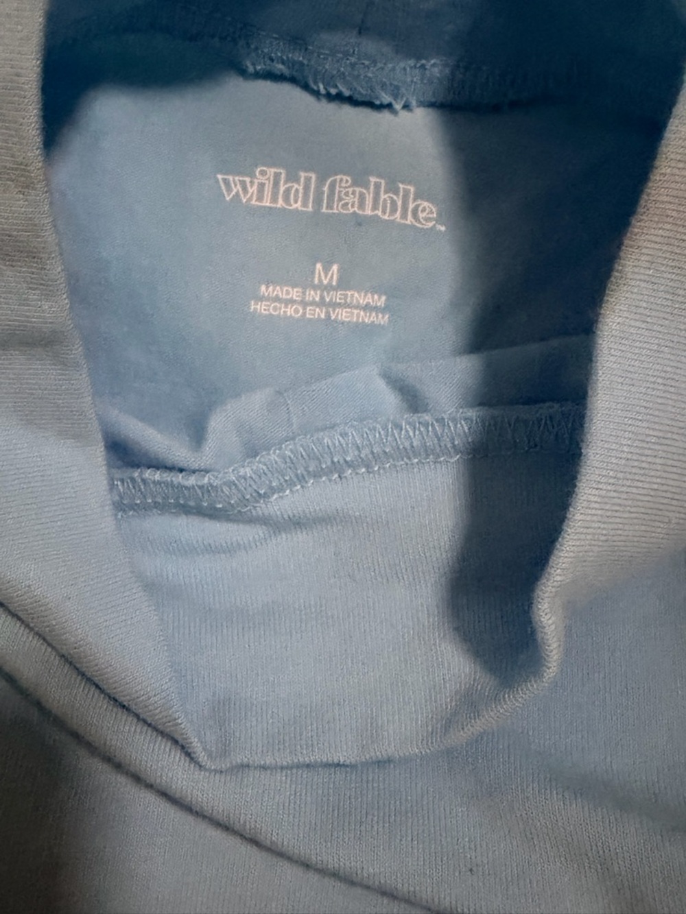 wild fable Light Blue Ribbed Tank and Bike Shorts Set - Picture 3 of 5